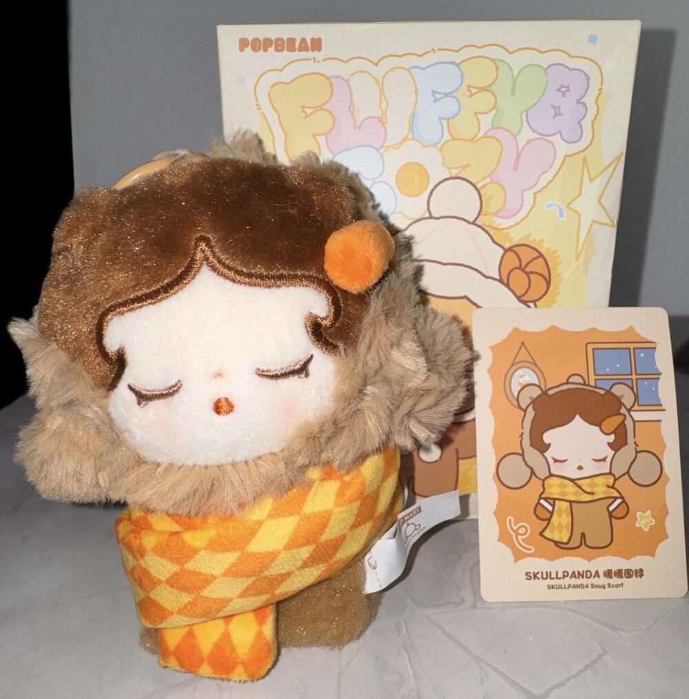 Pop Mart Fluffy & Cozy Series Plush Pendant Blind Box - Skullpanda Snug Scarf